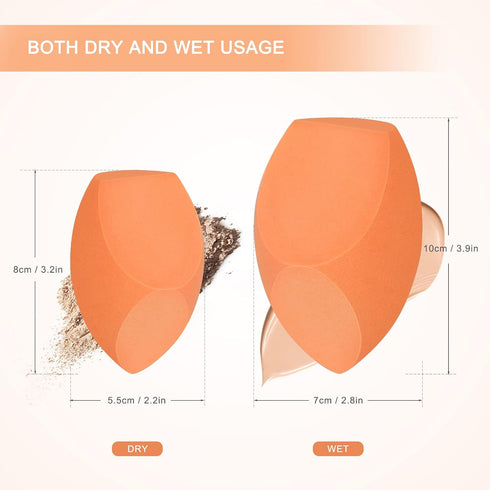 XL EXTRA LARGE Makeup Beauty Sponges Blender, Product contains: 1x Extra Large (10 cm) and 1 Sponge Holder for Dry &