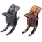 Parcelona French Small Three Teeth Pony Fish Style Hair Claw Clip Clamp, Strong Grip, Tortoise Shell and Black