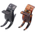 Parcelona French Small Three Teeth Pony Fish Style Hair Claw Clip Clamp, Strong Grip, Tortoise Shell and Black
