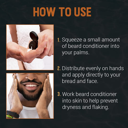 Woody's 2-in-1 Beard Conditioner for Men – Moisturizes & Conditions Dry Flaky Beards with Botanicals, 4fl oz, 2 Pack
