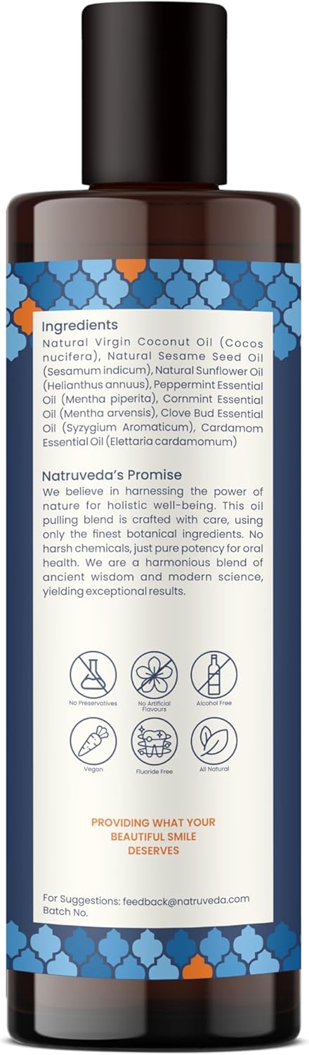 Advanced Coconut Oil Pulling, 10 Fl Oz, Extra Virgin Coconut Oil, Mint, Healthy Gums & Strong Teeth