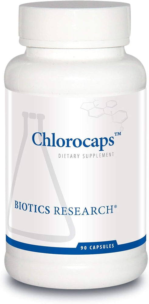 Biotics Research Chlorocaps Chlorophyllins, Vitamins, SOD & Catalase, Good Source of Magnesium, 90 Caps
