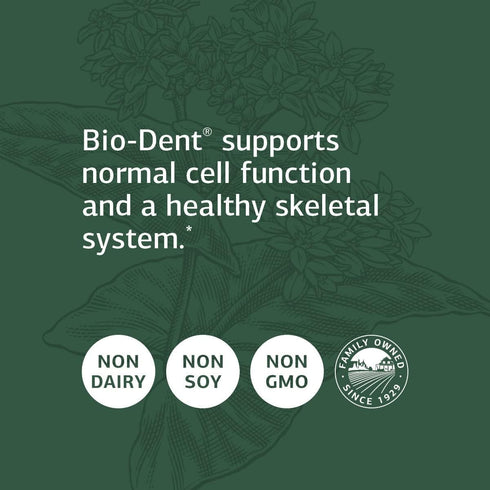 Standard Process Bio-Dent Whole Food Supplement for Skin, Muscle, and Bone Health, 180 Tablets