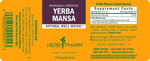 Herb Pharm Yerba Mansa Root Extract - 1 Ounce