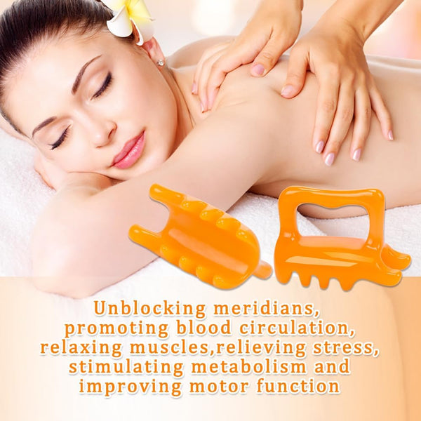 1Pcs Fascia Cellulite Massager New Shape Neck Shoulder Back Resin Massager Body Massage Tool