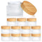 ZENFUN 12 Packs 30Ml Glass Cosmetic Containers, Round Frosted Jars with Lids for Cream, Toiletries, Lotions