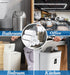 4 Gallon Small Trash Bags, 350pcs, Strong Clear Garbage Bags, Bathroom Trash Can Liners, Fit 12-15 Liter