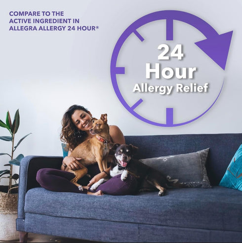 Camber Fexofenadine Antihistamine - Non-Drowsy 24hrs Allergy Relief Medicine, 100 Tablets