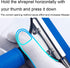 15cm 6in Blue Window Squeegee for Shower Glass Door, Mirrors, Tiles