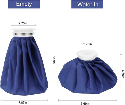 Ice Pack for Injuries, Hot & Cold Therapy, Reusable 9 in Bag for Teeth Pain, Headaches, Menstrual Relief