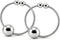 Pipedream Fetish Fantasy Series Nipple Bull Rings 0.25oz Decorative Silver Adjustable Nipple Jewelry
