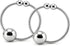 Pipedream Fetish Fantasy Series Nipple Bull Rings 0.25oz Decorative Silver Adjustable Nipple Jewelry