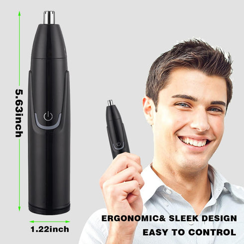 Nose and Ear Hair Trimmer Clipper, Professional Facial Hair Trimmer for Men and Women with Dual Edge Blade