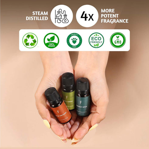 Folkulture Fall Essential Oils Set of 6 - Fragrance Oils for Diffuser, Home, and Oil Diffuser Essential Oils.