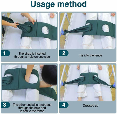 QNZKIOXV Leg Safety Straps - Restraints for Fall Prevention, Knee Safety Restraint Straps - for Agitation, Bed Safety