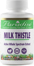 Paradise Herbs Milk Thistle, Active Whole Spectrum Extract, 120 Vegetarian Capsules, Vegan, Non-GMO