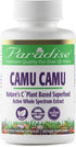Paradise Herbs Organic Camu Camu Extract, 400 mg, Pure & Potent, Gluten Free, Non-GMO, Vegan, 60 Capsules