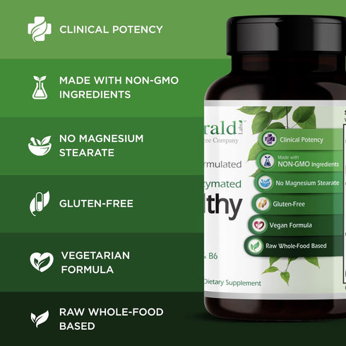 EMERALD LABS B-Healthy - Vegan Vitamin B Complex with Methylated Folic Acid & Full Spectrum B Vitamins, Supports