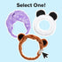 I DEW CARE Face Wash Headband - White Cat Design for Washing, Cleansing, Spa, Quick Dry, Reusable