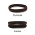 HOYOLS Soft Seamless Hair Ties, Dark Brown Stretch Elastic Ponytail Holders for Women, 100 Pcs (Espresso)
