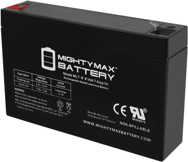 Mighty Max Battery 6V 7Ah SLA Battery Replaces Gallagher S17 Solar Fence Charger