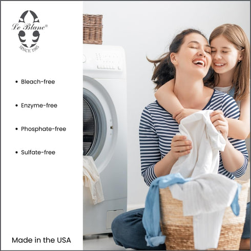 Le Blanc Linen Wash, Classic Scent, Clean Vintage Precious Heirloom Linens, 32 fl oz