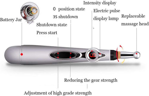 Electronic Acupuncture Pen - 3-in-1 Meridian Energy Pen for Pain Relief Therapy
