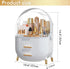 Makeup Organizer Skincare Organizers - Cosmetic Display Cases with Transparent Cover for Bathroom Countertop, Lipstick