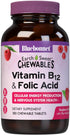 Bluebonnet Nutrition Earth Sweet Vitamin B12 1000 mcg & Folic Acid 400mcg, 180 Chewable Tablets