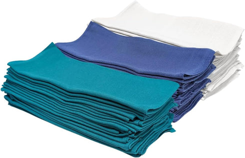 Premium Huck Towels, 100% Cotton Bulk Surgical Towel for General Cleaning, Auto Shop, Hospital Use, Super Absorbent,