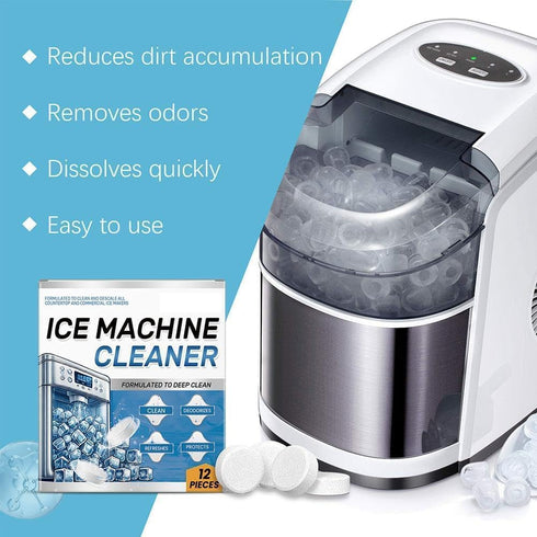 TIMLIFE 24 Ice Machine Cleaner Maker Descaler - Clean Tablets for Ice Machine, Compatible with Opal, Kitchenaid, Helps