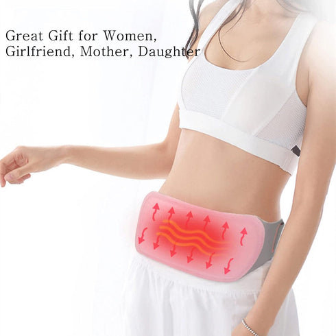 Gutecomuik 3 3 Portable Menstrual Heating Pad, Fast Heating Wrap Belt with Heat Levels and Massage Modes for Period