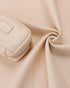 Pocmimut PU Leather Makeup Bag, Open Flat Travel Pouch for Women, Essentials Organizer (Beige)