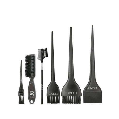 L3 Tint Brush Set, Professional Design for Dye, Tint, and Color Needs, 6pc Hair Color Brush