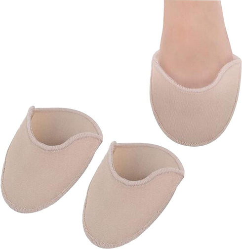 Toe Pouches Pads, Gel Cover for Women's 6-10, Protects Toes or Feet for Dance, Ballet, Point Shoes - 1 Pair