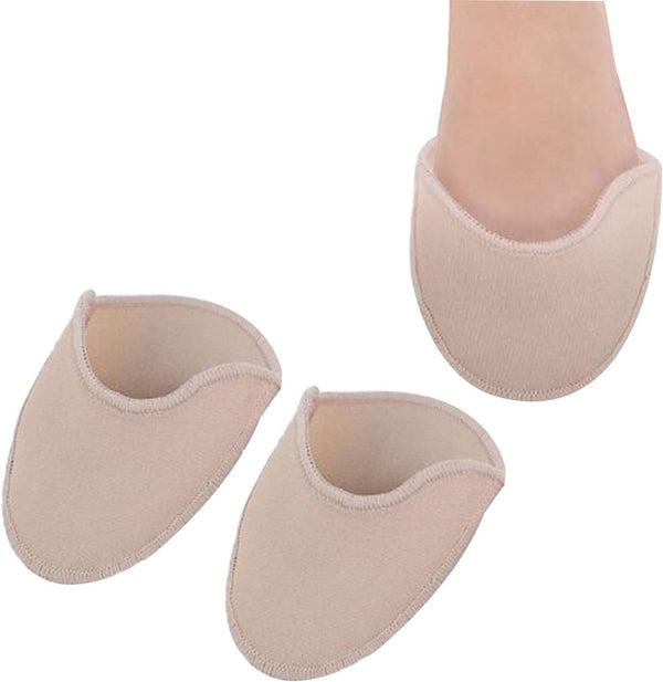 Toe Pouches Pads, Gel Cover for Women's 6-10, Protects Toes or Feet for Dance, Ballet, Point Shoes - 1 Pair
