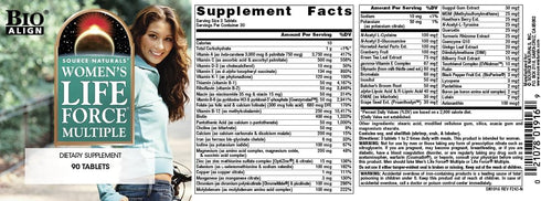 Immune 90 Source Naturals Women's Life Force Multiple, Daily Multivitamin & Health Supplement - Tablets