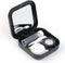 AHIER Portable Contact Lens Case Travel Kit, Mirror + Bottle + Tweezers Holder, Black