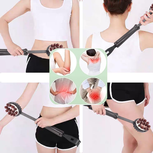 Hammer,Telescoping OULIGET Body Massage Meridians Back Knock Massager,Detachable Heads Back Scratcher,Portable Gua Sha