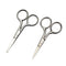 Professional Grooming Scissors, Stainless Steel Fine Straight Tip Scissors, 3.5” for Facial Hair Removal (2 Pieces)