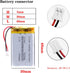 3.7V Lipo Battery 800mAh, Rechargeable Lithium Ion Polymer Battery 503048 with JST Connector