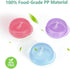 Opret Small Pill Box (3 Pcs), Cute Portable Pill Case for Travel, Medicine Storage Container, Rose, Blue, Purple