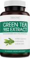 Green Tea Extract Capsules 98% with EGCG, 120 Count, Non-GMO, Natural Metabolism Boost, Antioxidant Supplement