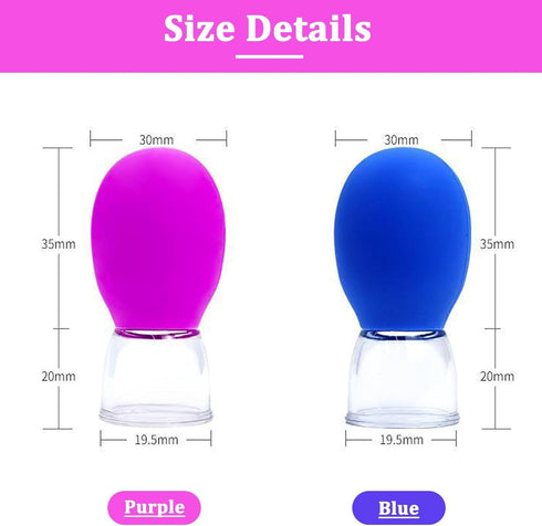 LQMBABY Set Face-8 Vacuum Cupping for Pcs Rubber Vacuum Face Suction Cup Facial Cupping Tools Kit for Skin Back Neck
