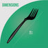 1,000 Medium Weight Plastic Disposable Forks Bulk, Black Cutlery for Parties