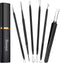 Pimple Popper Tool Kit - 6 Pcs Blackhead Remover Comedone Extractor Tool Kit with Metal Case for Quick Removal of