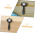 Set 2 FRCOLOR Stainless Steel Massage Ball Roller Pieces with Handle Manual Therapy Cold Roller for Muscle Relief Back