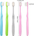 4 Pieces Soft Micro-Nano Manual Toothbrush - Extra Soft Bristles for Fragile Gums, Adult Kid Children (Blue & Pink)