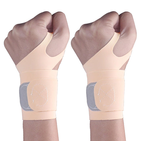 2 Pcs Ultra-Thin Wrist Brace Support for Carpal Tunnel, Pain Relief, Arthritis, Tendonitis - Compression Wraps for