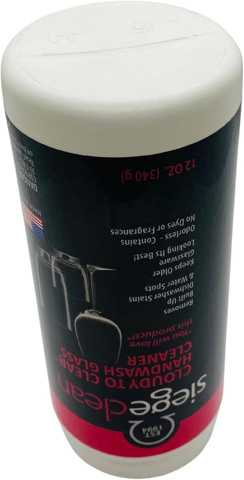 Siege 12 oz, P-35 Handwash Glass Powder Cleaner, Earth Friendly, Made in USA